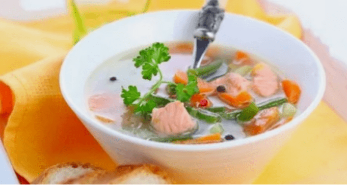 Protein diyeti ile balık çorbası